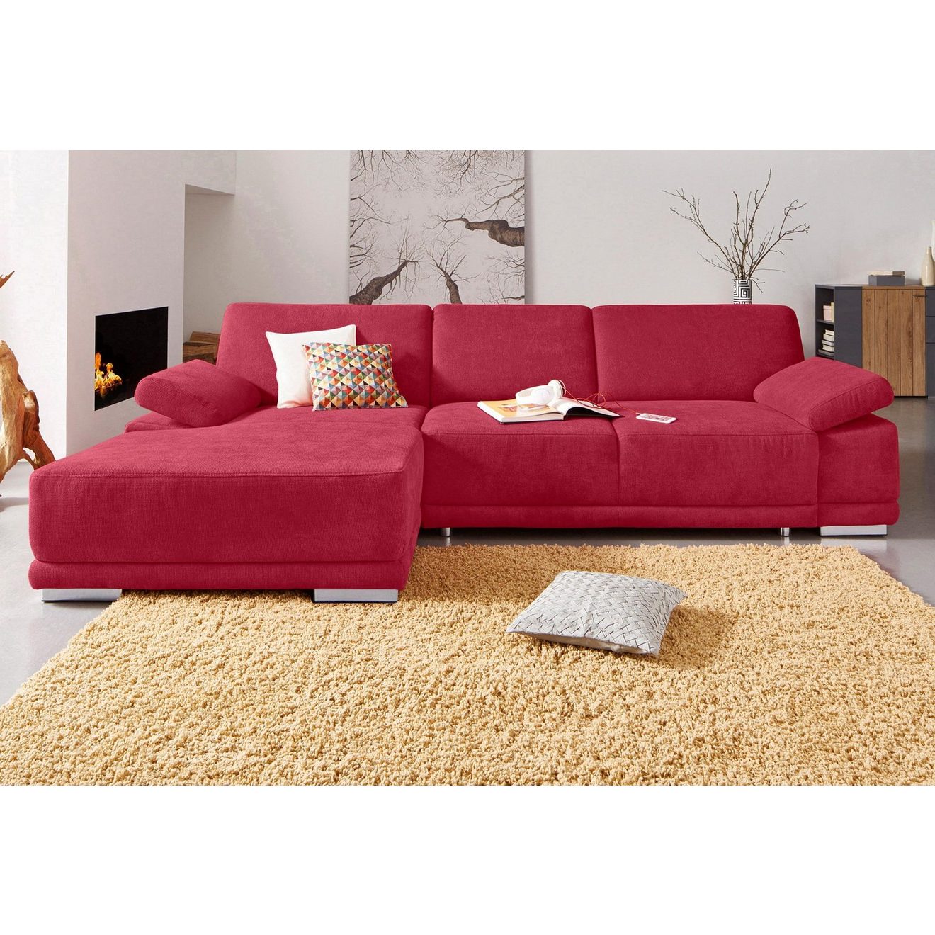 Sit&more Hoekbank Coria L-vorm met xl-récamier, naar keuze met slaapfunctie