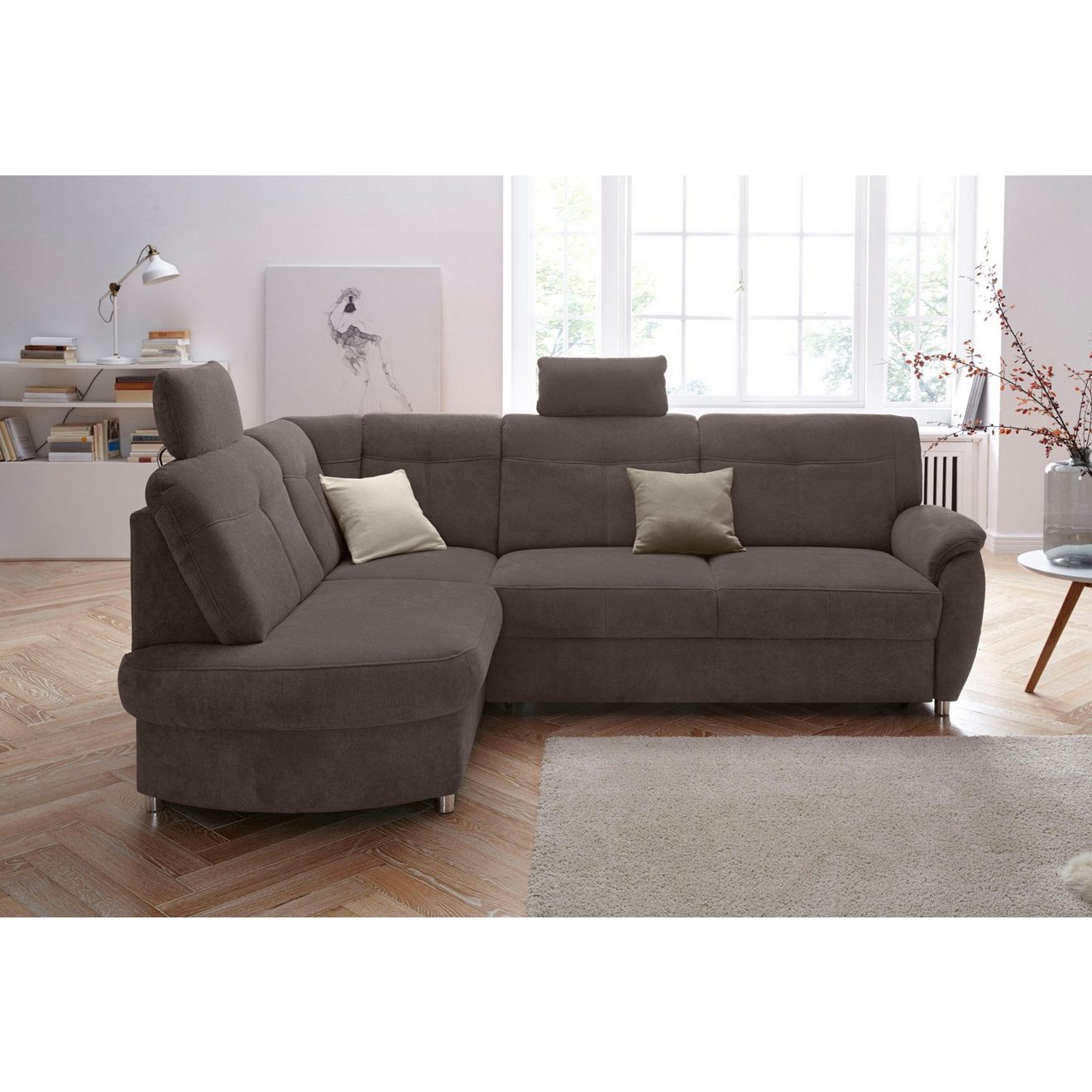 Sit&more Hoekbank Sonoma L-vorm naar keuze met slaapfunctie en bedkist