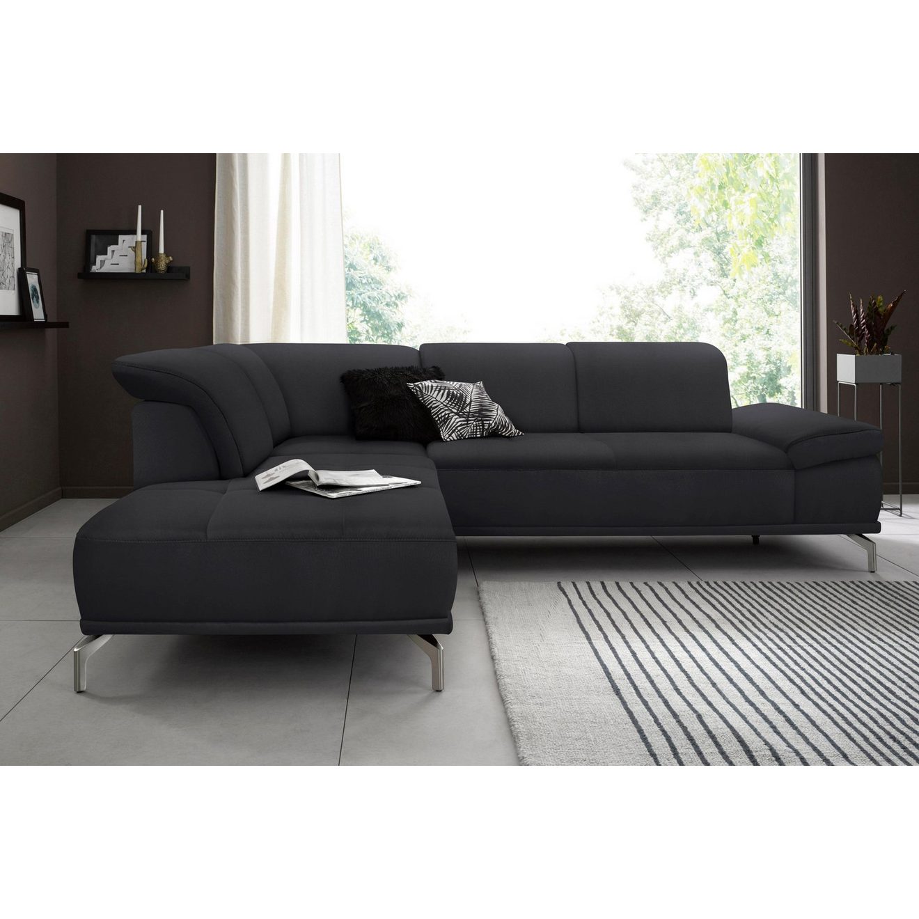 Places of Style Hoekbank Caluna Inclusief zitdiepteverstelling