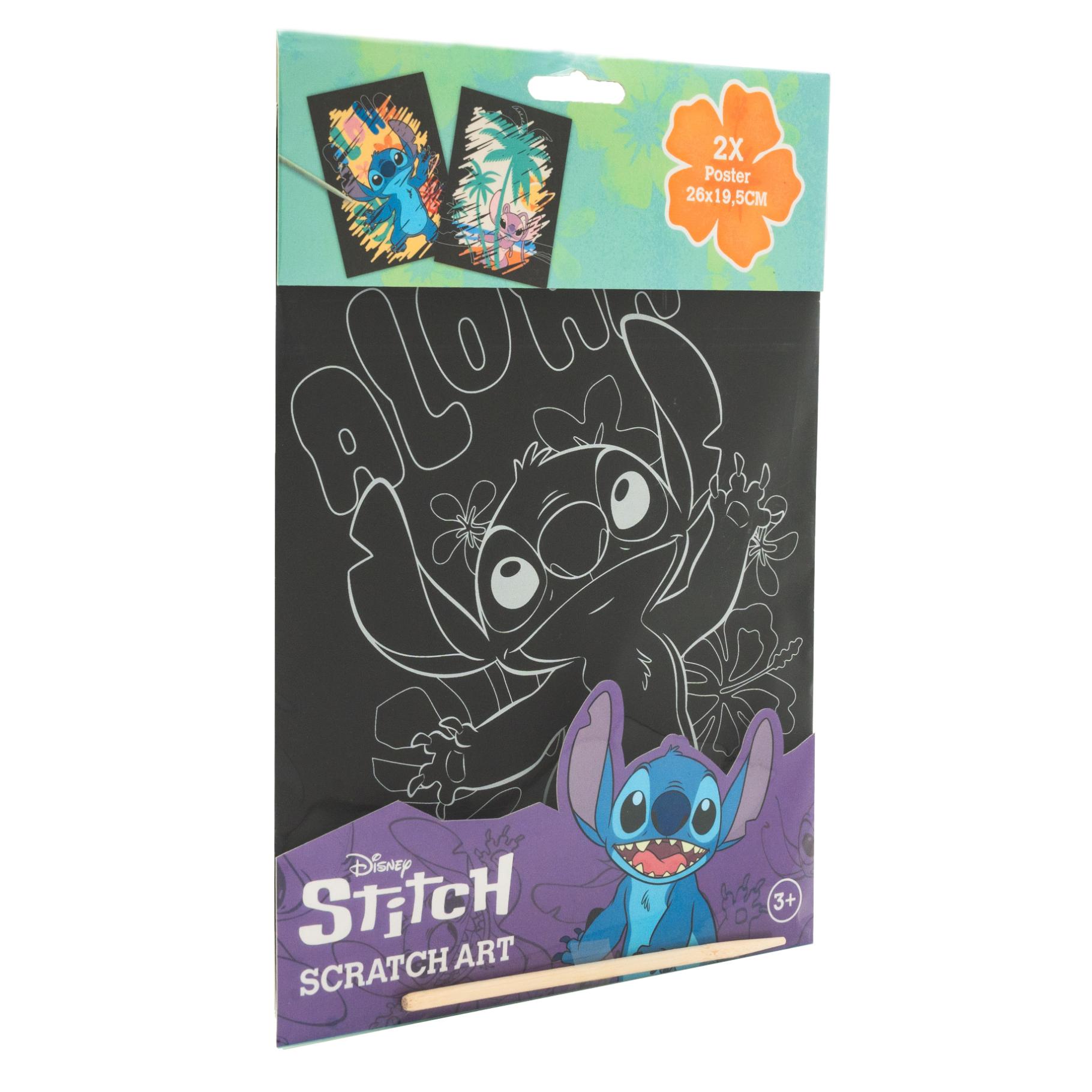 Top1Toys Stitch Kraskunst 26x19,5cm 2 Stuks