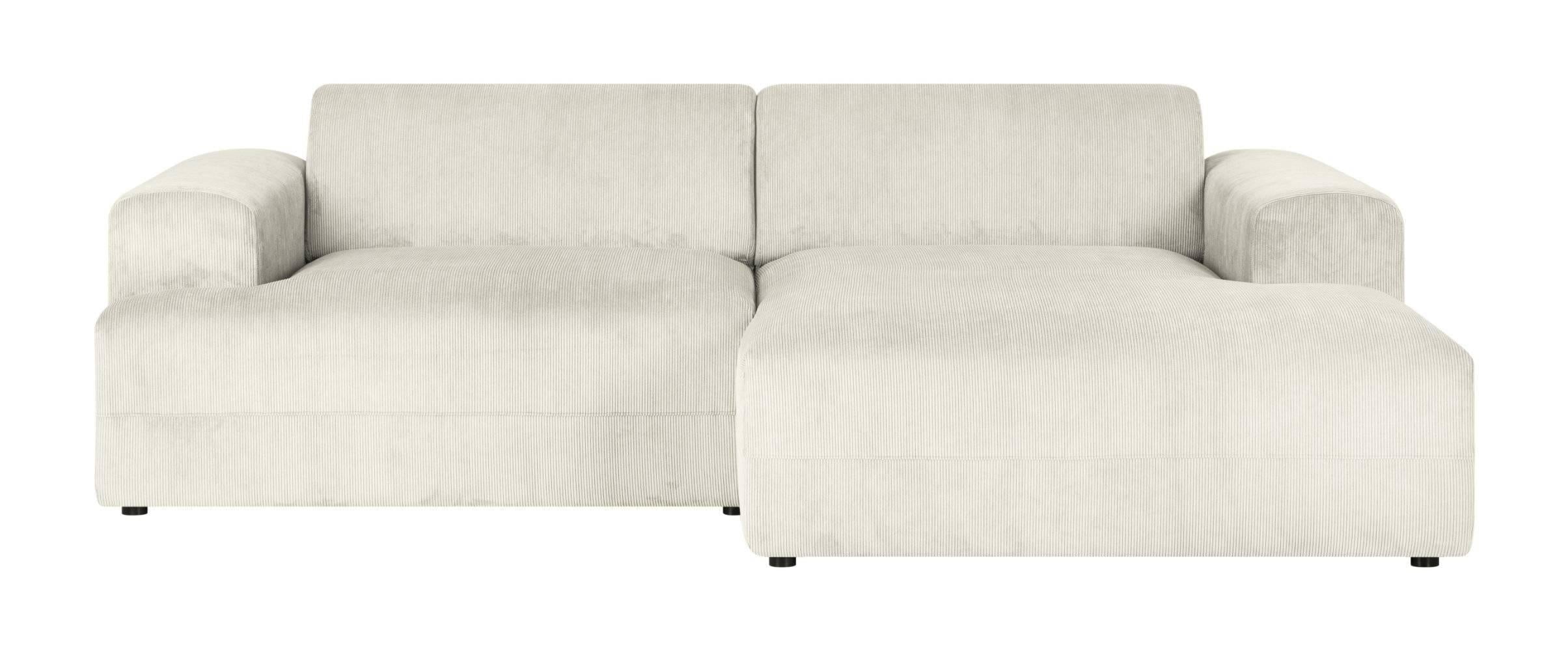 NADUVI Collection Hoekbank Sevilla rechts ribstof | 