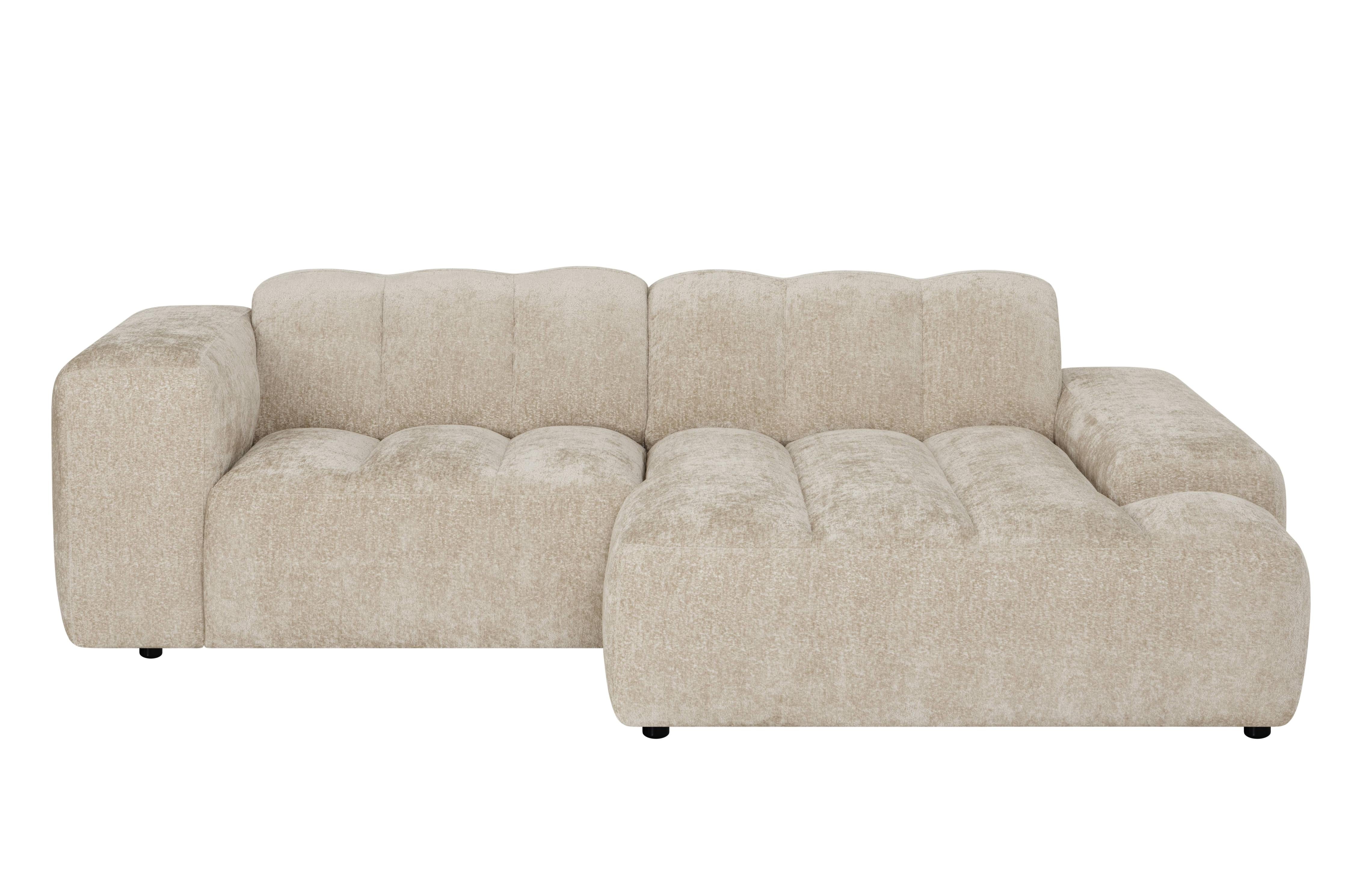 NADUVI Collection Hoekbank Sandro rechts 2.5-zits groot chenille | 