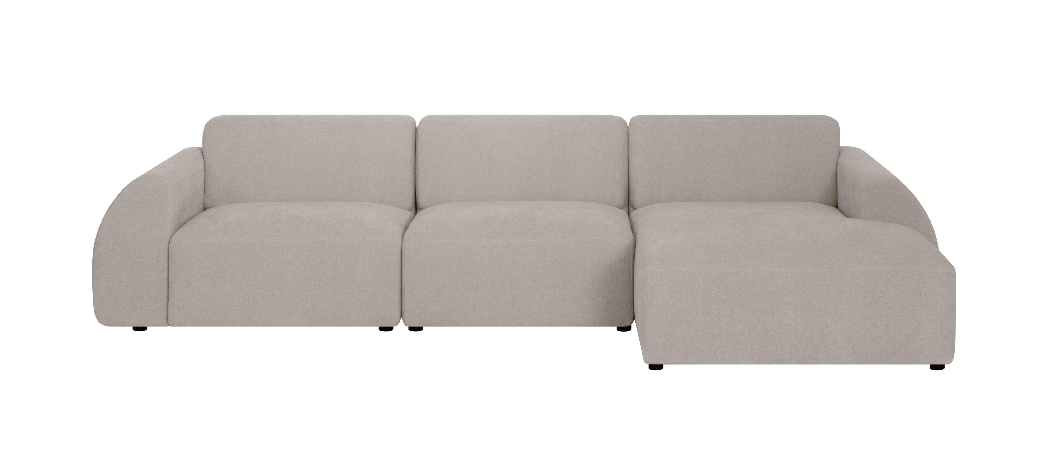 NADUVI Collection Hoekbank Mattis rechts 3-zits bouclé | 