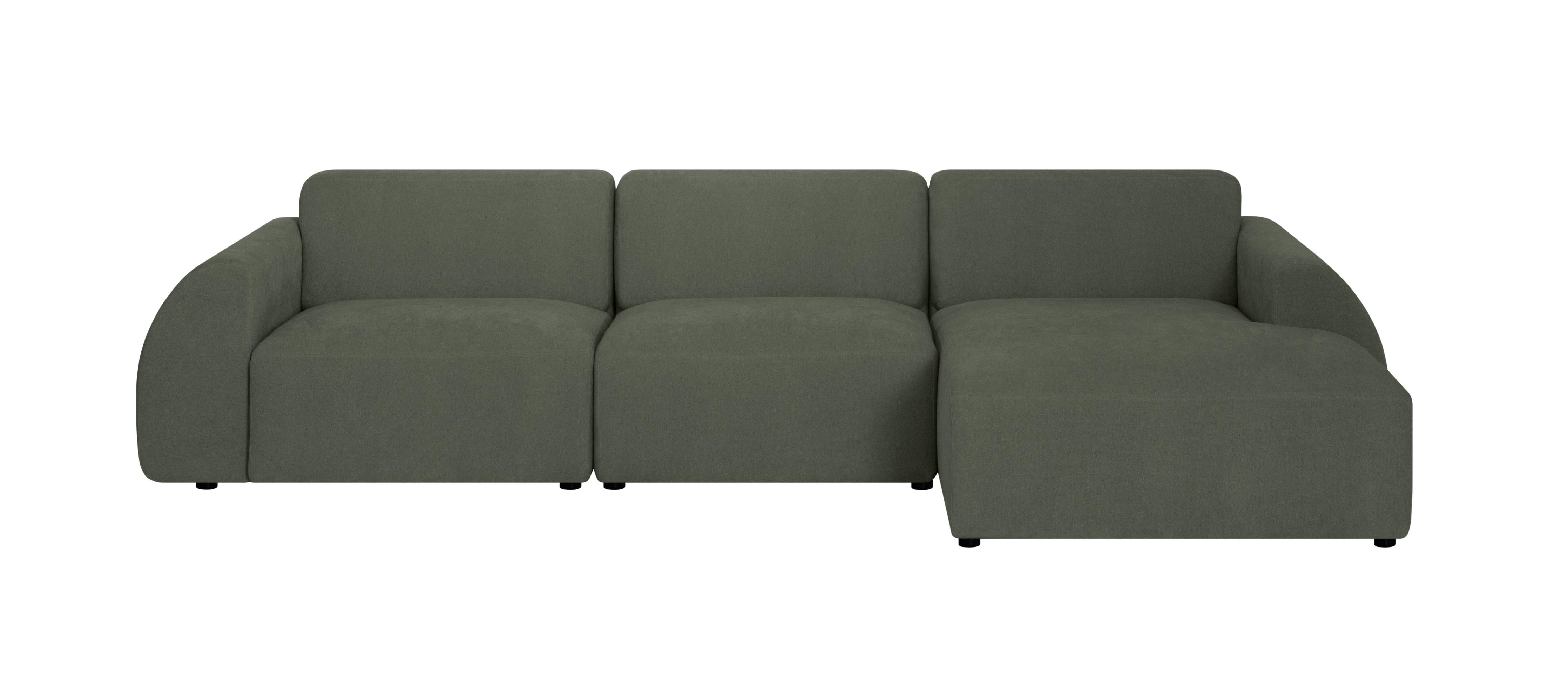 NADUVI Collection Hoekbank Mattis rechts 3-zits bouclé | 