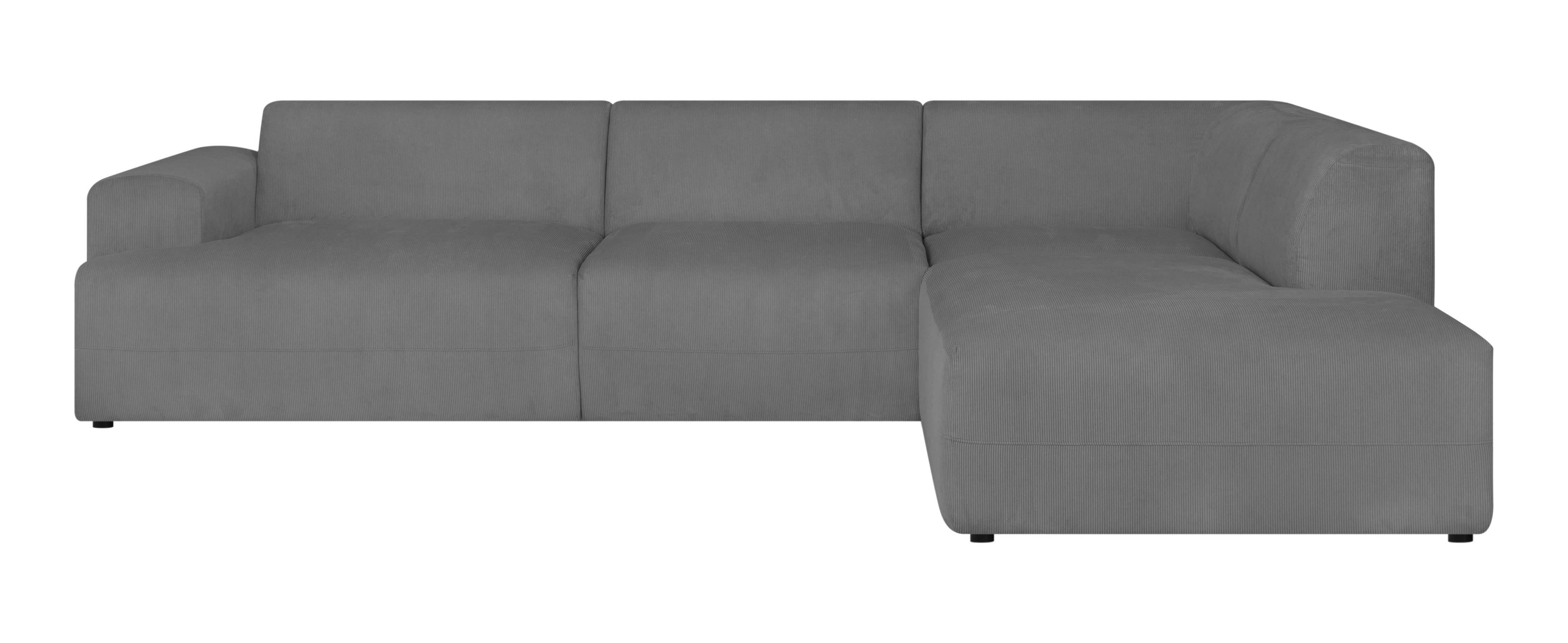 NADUVI Collection Hoekbank Sevilla XXL rechts ribstof | 