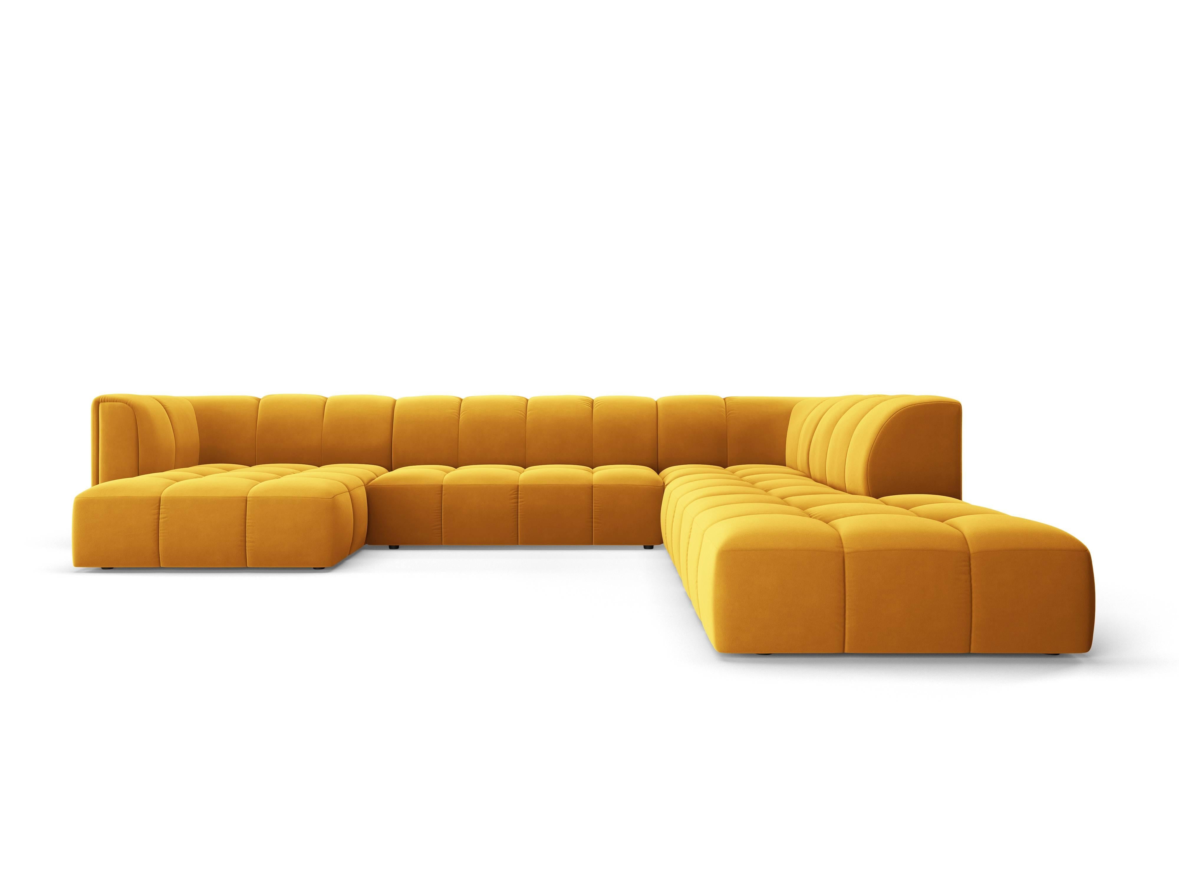 Milo Casa Panoramische hoekbank Francesca velvet rechts 7-zits | 