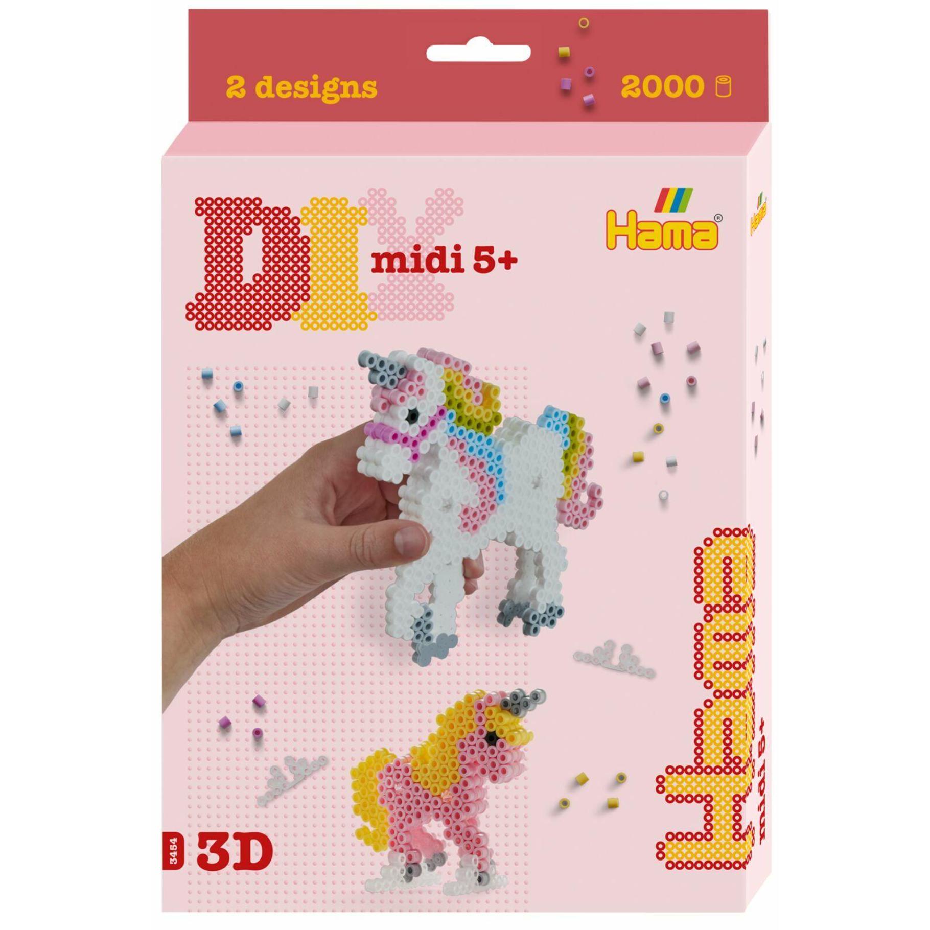 Hama strijkkralen 3D Eenhoorn set 2000 delig