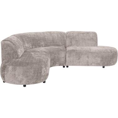 Leen Bakker Hoekbank Luna rond - stof Cremona - beige