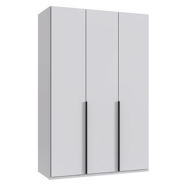 Leen Bakker Kledingkast Milaan 3-deurs- wit - 208x135x58 cm