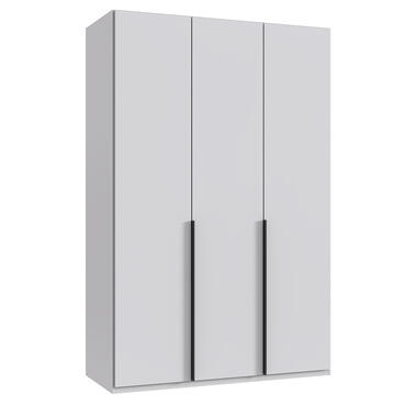 Leen Bakker Kledingkast Milaan 3-deurs - wit - 236x135x58 cm