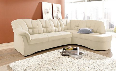 DOMO collection Hoekbank Papenburg, tijdloze rugsteppingen, elegante armleuning, L-vorm