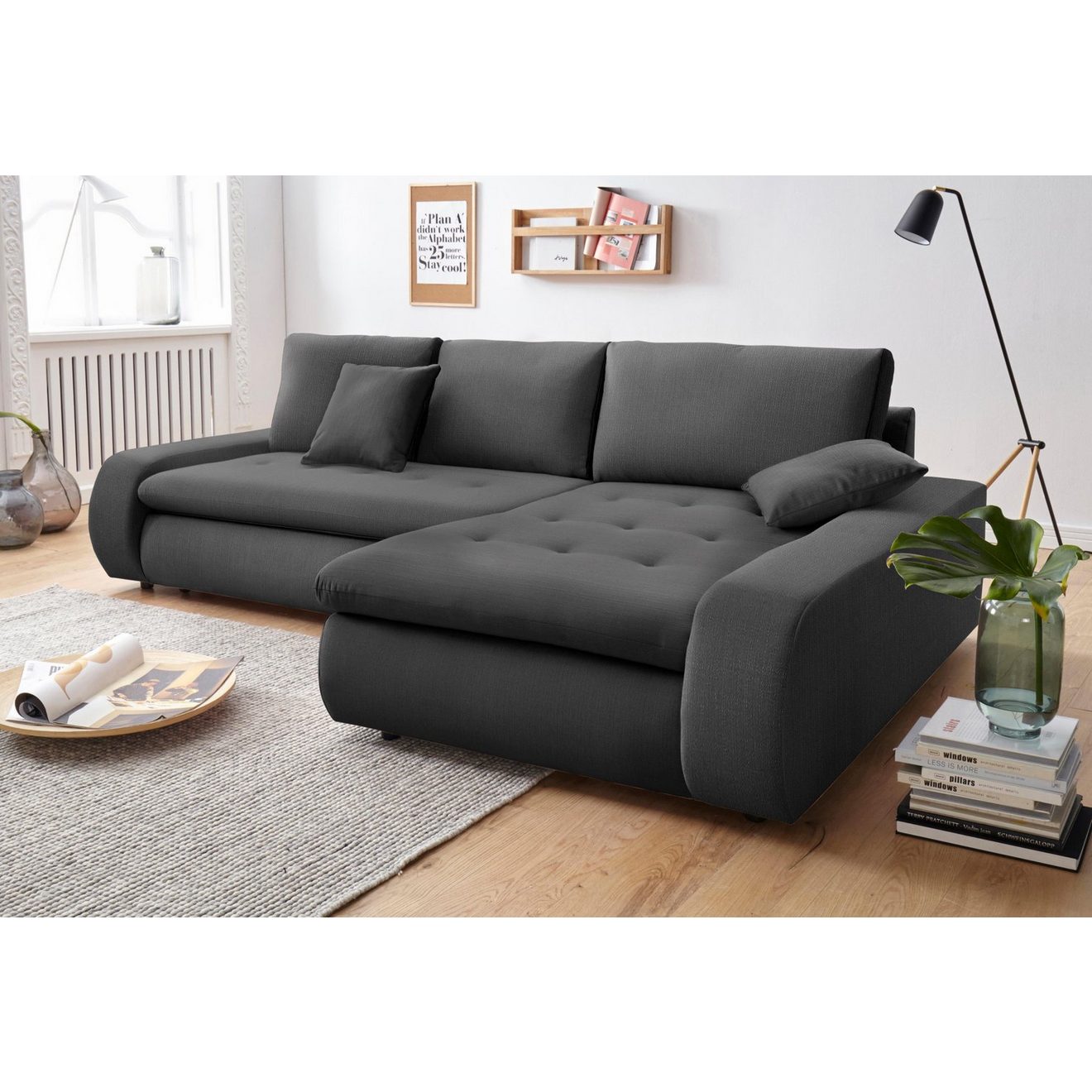 TRENDMANUFAKTUR Hoekbank Indie II, geweldige afwerking, comfortabel en aangenaam om op te zitten
