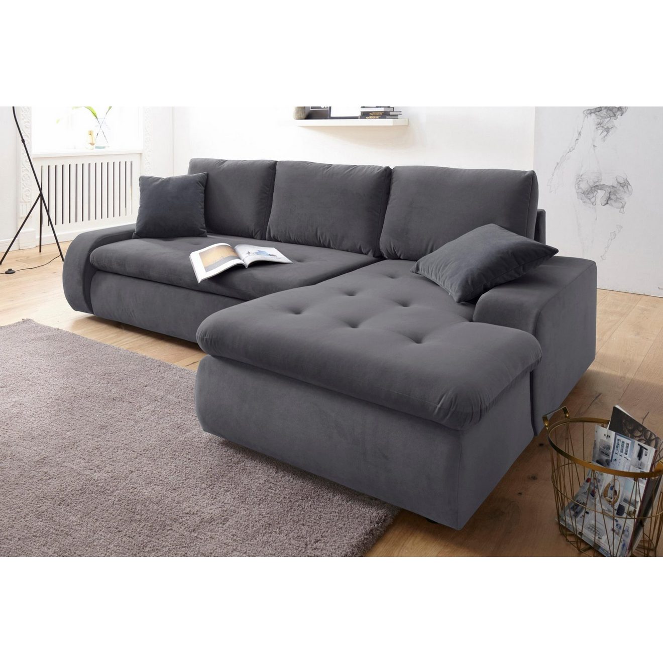 TRENDMANUFAKTUR Hoekbank Indie II, geweldige afwerking, comfortabel en aangenaam om op te zitten