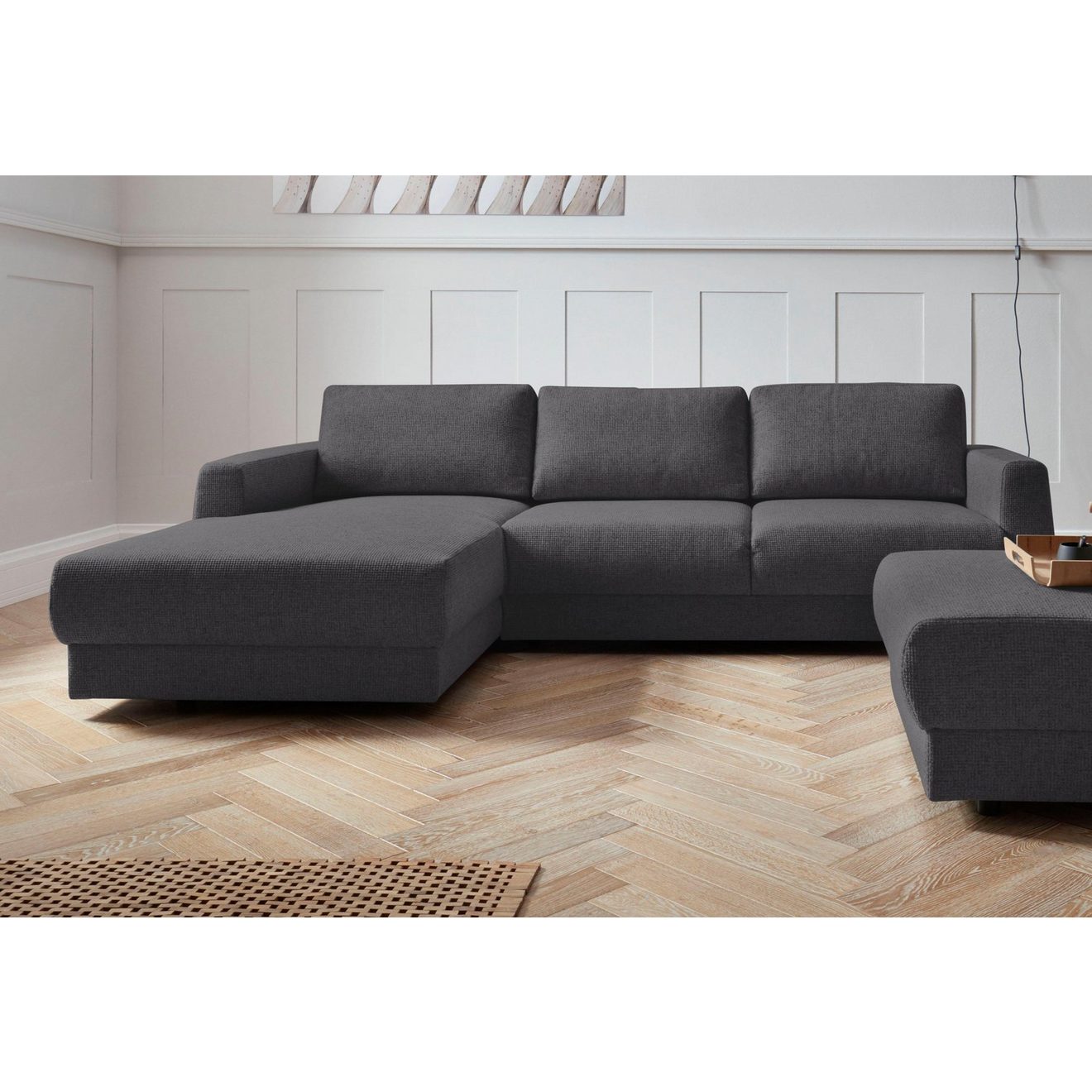 Andas Hoekbank Hobro L-vorm in 3 stofkwaliteiten in vele kleuren, design by morten georgsen (2-delig)
