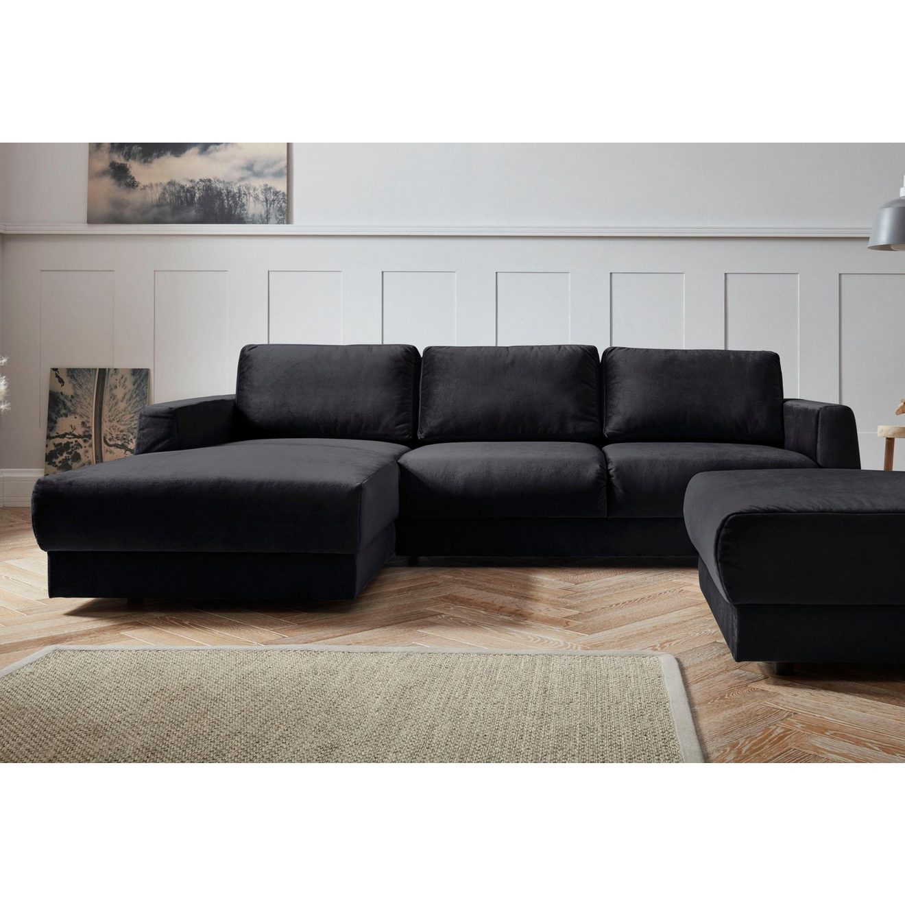 Andas Hoekbank Hobro L-vorm in 3 stofkwaliteiten in vele kleuren, design by morten georgsen (2-delig)