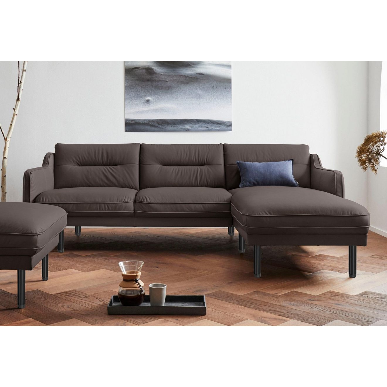 Andas Hoekbank Nordfyn L-vorm chic design in 3 stofkwaliteiten, design by morten georgsen