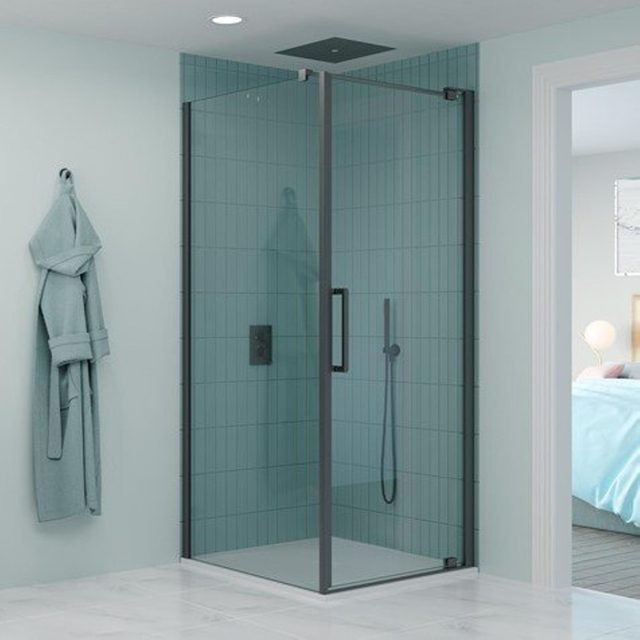 Crosswater Optix Draaideur - 90cm - Gunmetal OXWPTC0900