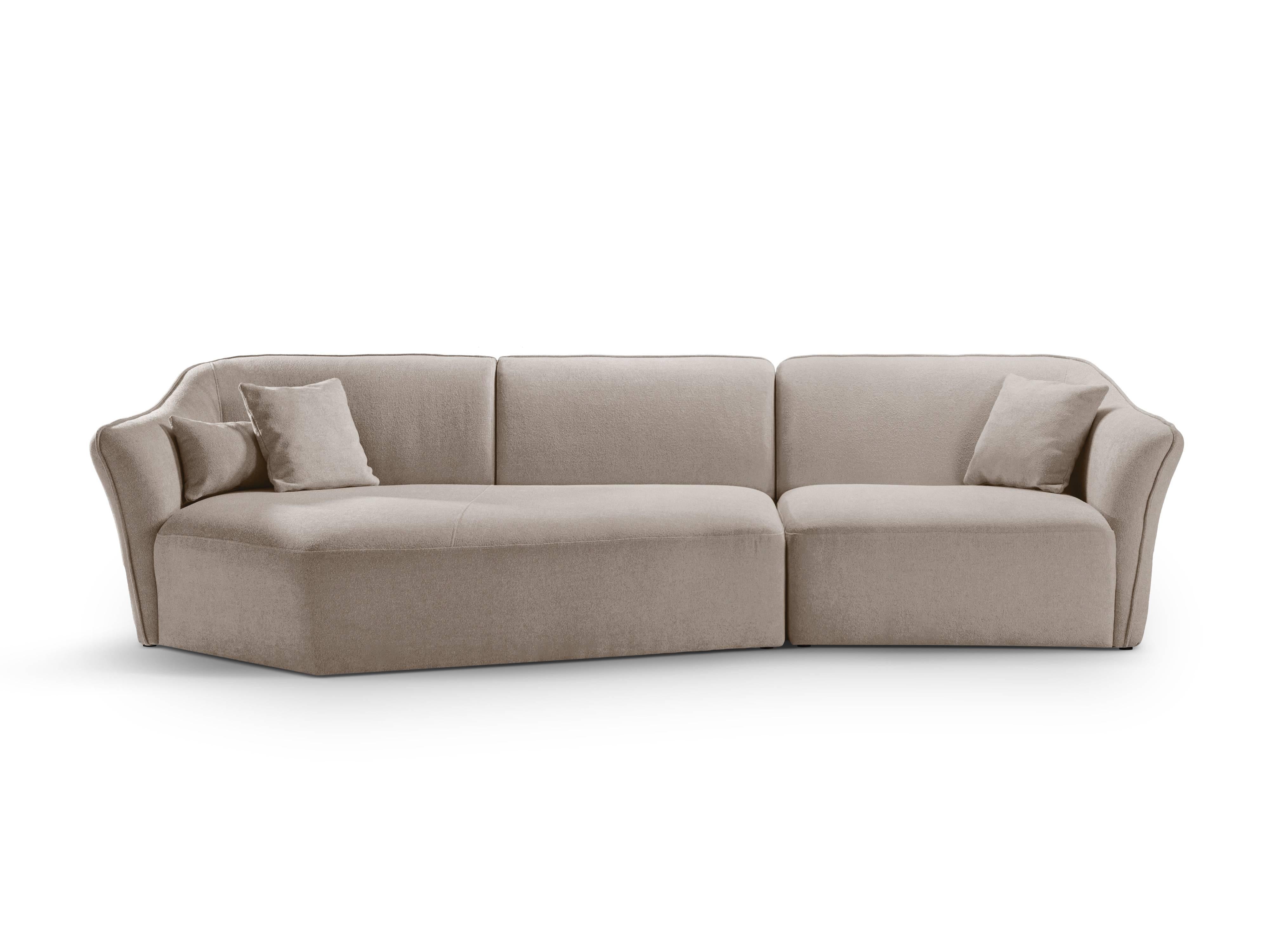 Micadoni Hoekbank Hailey 5-zits links bouclé | 