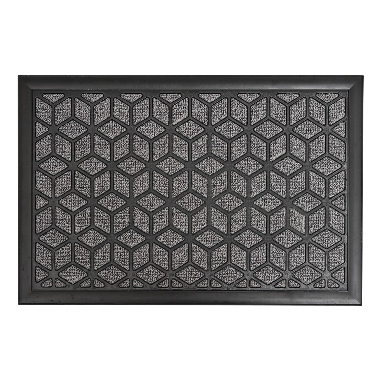 Luance Deurmat - Long Island - grijs - rubber / kunststof - rechthoekig - x 60 cm -