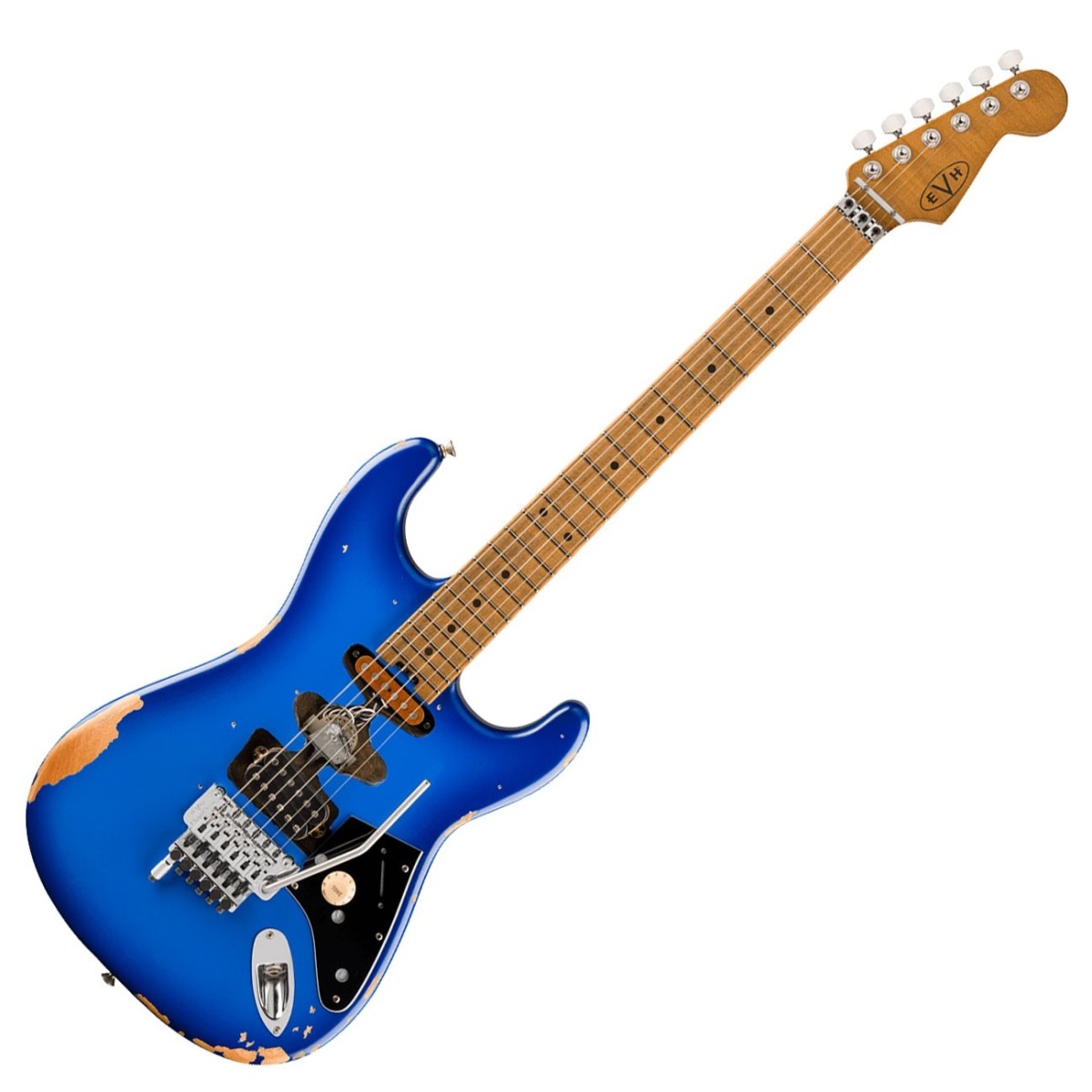 EVH Limited Edition Frankenstein Relic Series Maple Fingerboard Blueburst