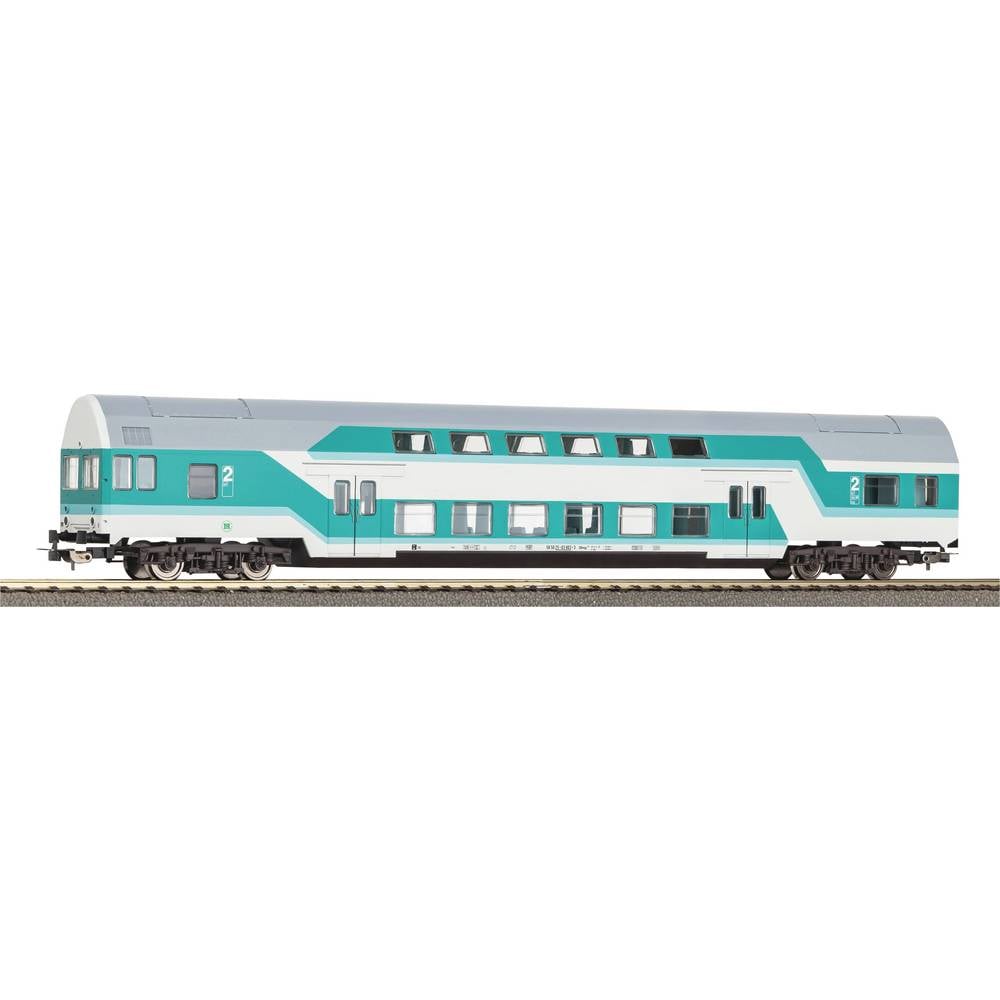 Piko H0 53109 H0 dubbeldeksrijtuig DBmq 776 mintgroen van de DR