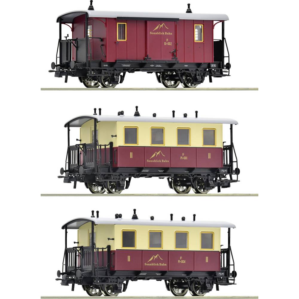 Roco 6200063 H0 3-delige set tandwieltreinen personentrein van de Sonnkopfbahn