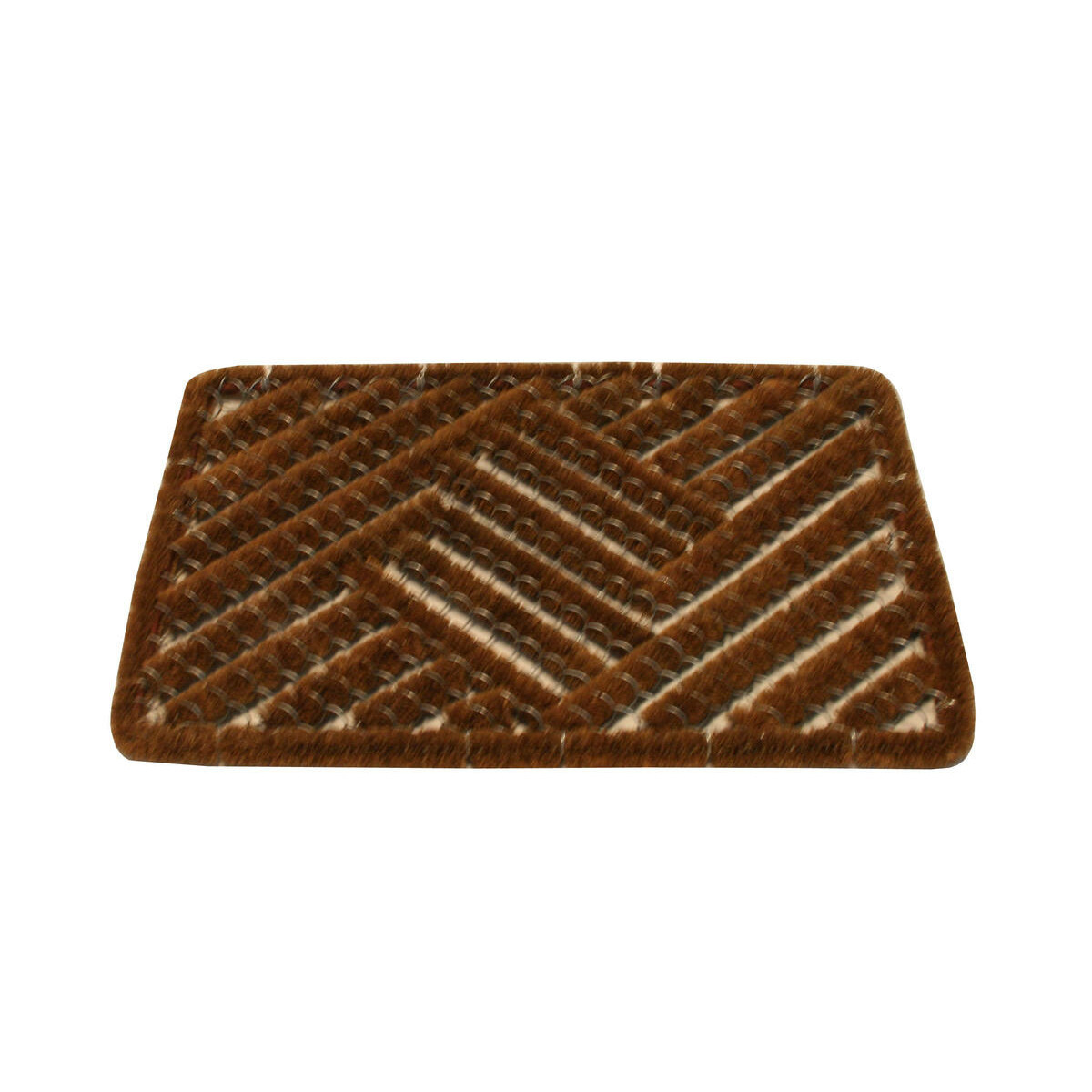 Benson Schoenen borstelmat - bruin - x 60 cm - deurmat/schoenenveger -