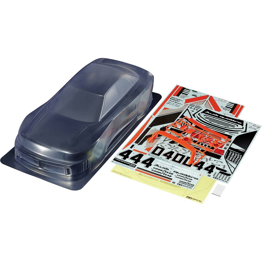 Tamiya 51751-000 1:10 Body Audi 90 quattro Racing Ongeverfd