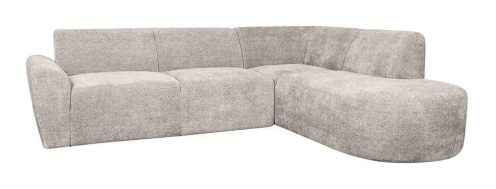 LABEL51 Loungebank Espen Rechts, Elite stof - Naturel