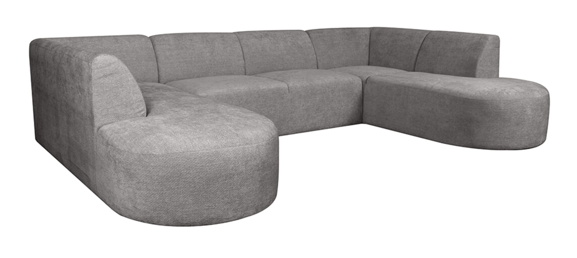 LABEL51 U-Bank Espen Elite stof - Stone