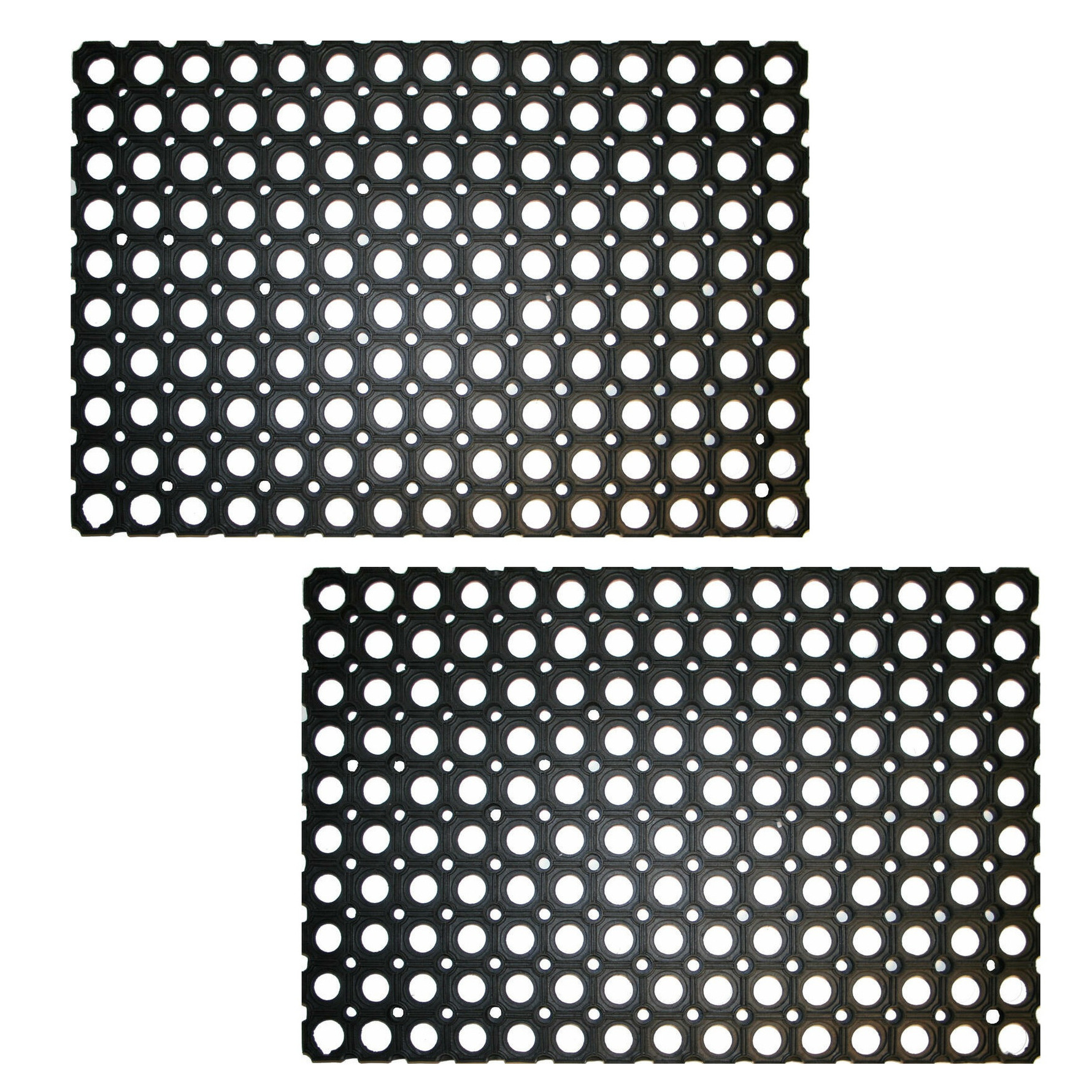 Benson Deurmat - 2x - voor buiten - rubber - 60 x 80 cm - Droogloopmat - schoonloopmat -