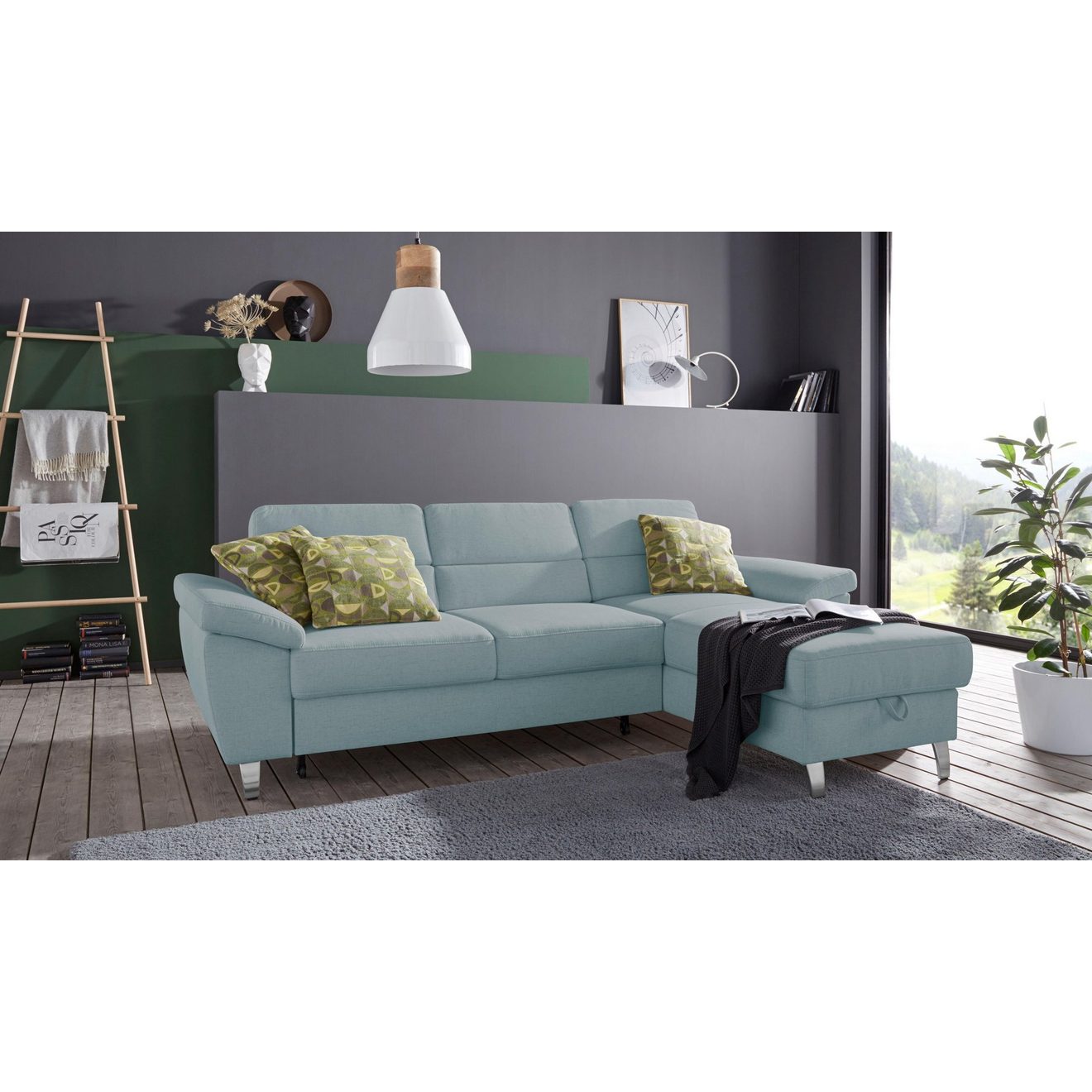 Sit&more Hoekbank Sorano L-vorm naar keuze met slaapfunctie en bedkist