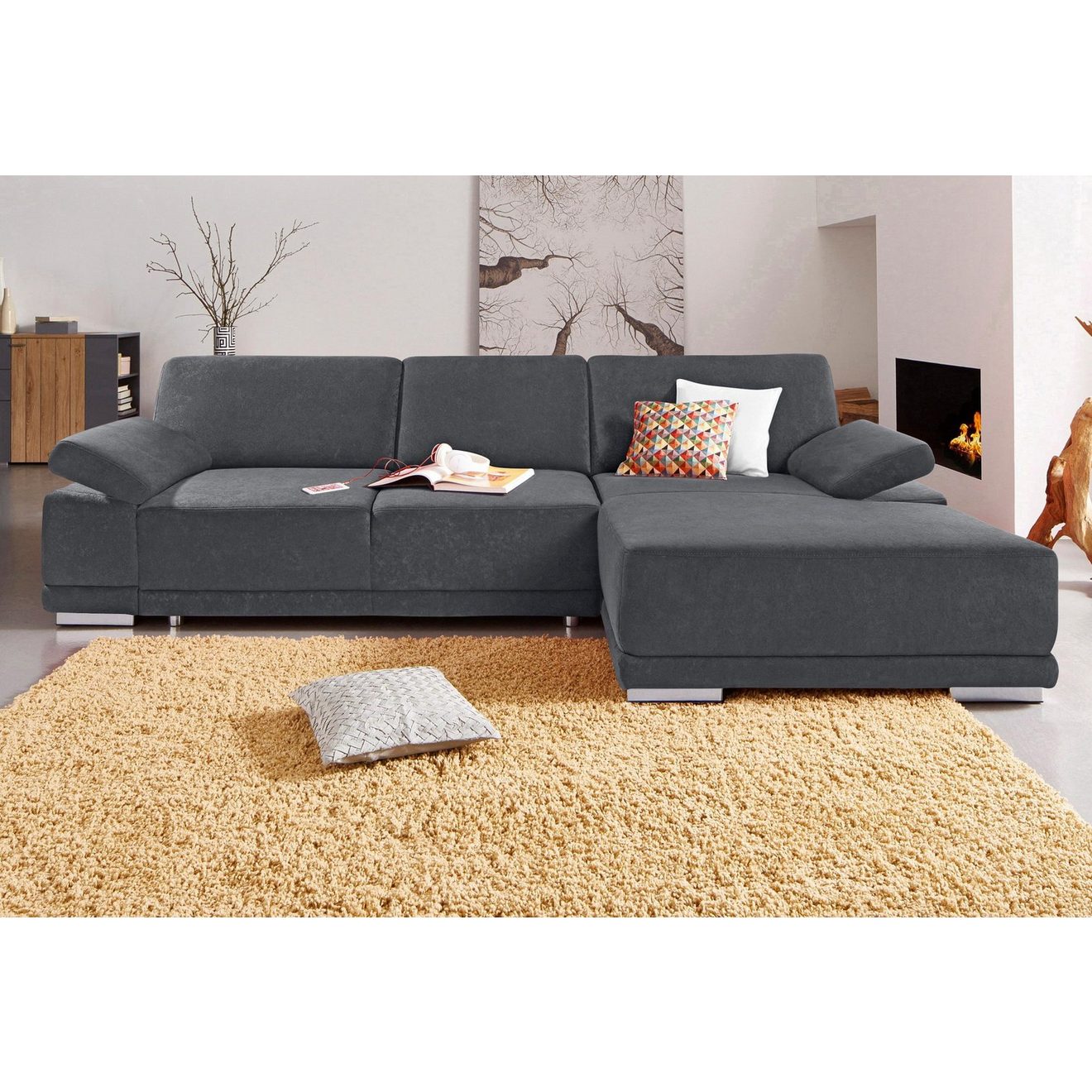 Sit&more Hoekbank Coria L-vorm met xl-récamier, naar keuze met slaapfunctie