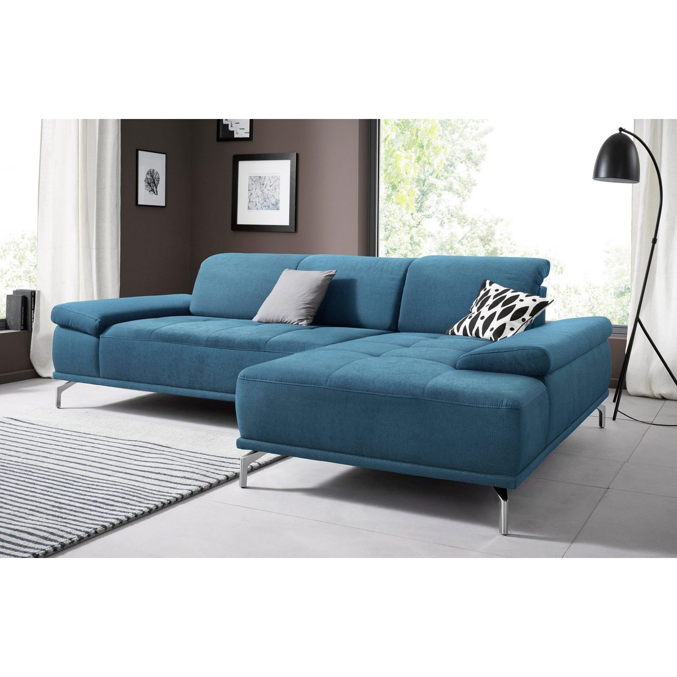 Places of Style Hoekbank Caluna Inclusief zitdiepteverstelling