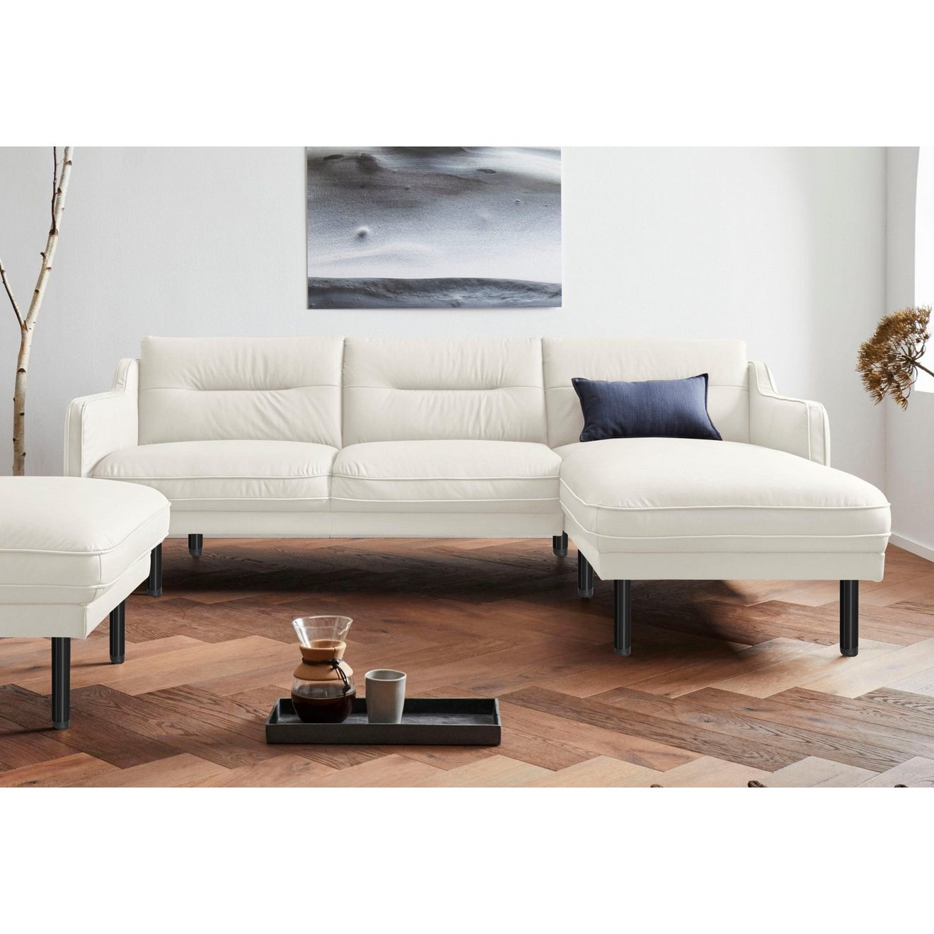 Andas Hoekbank Nordfyn L-vorm chic design in 3 stofkwaliteiten, design by morten georgsen
