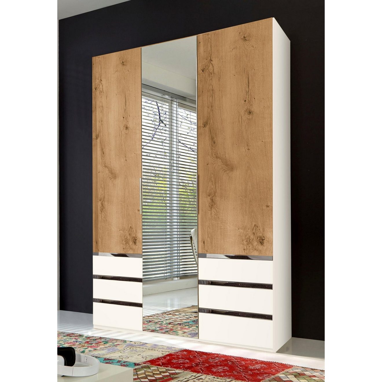 Wimex Kledingkast Level by fresh to go met spiegeldeuren en laden