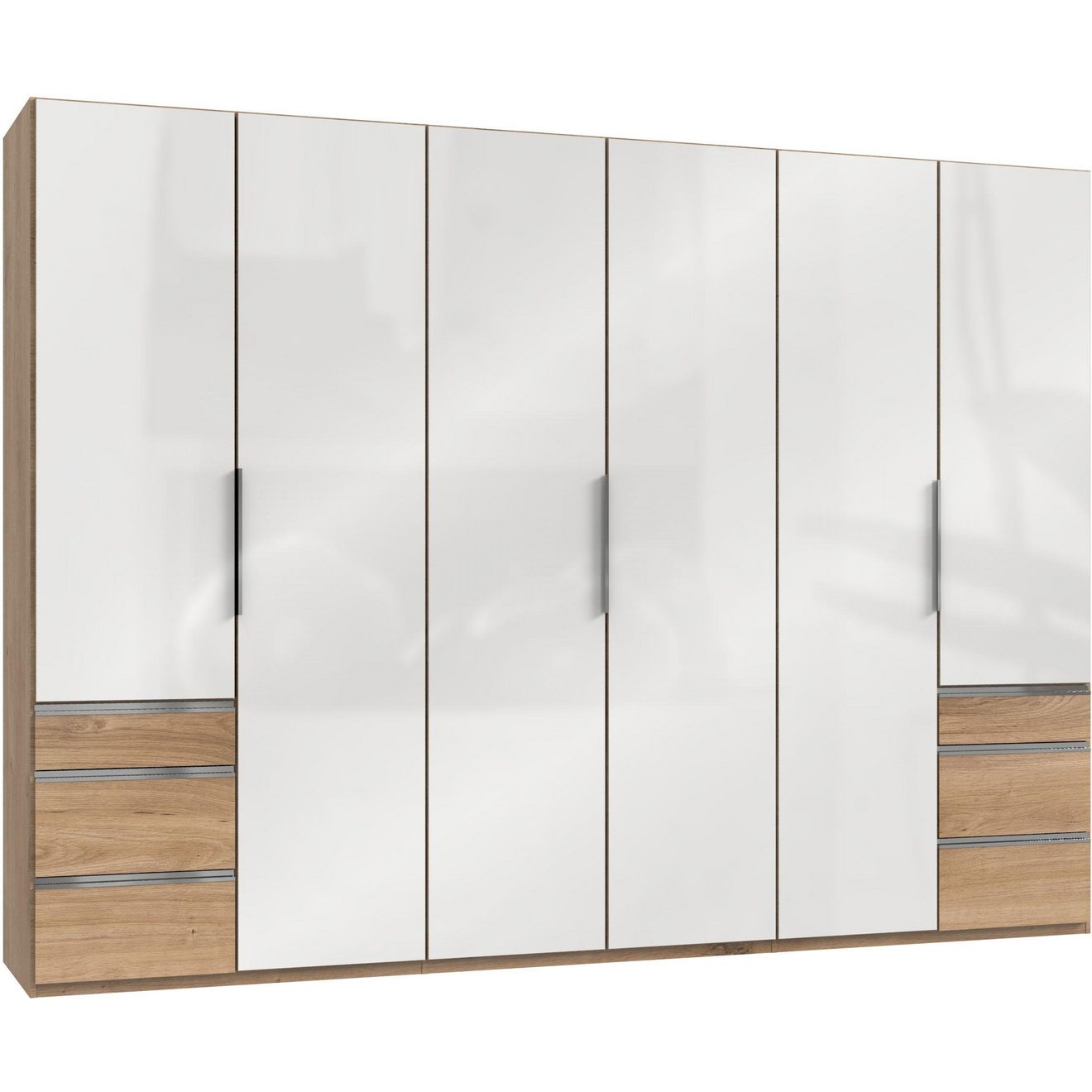 Wimex Kledingkast Level by fresh to go met het gehele oppervlak bedekkende glasdeuren