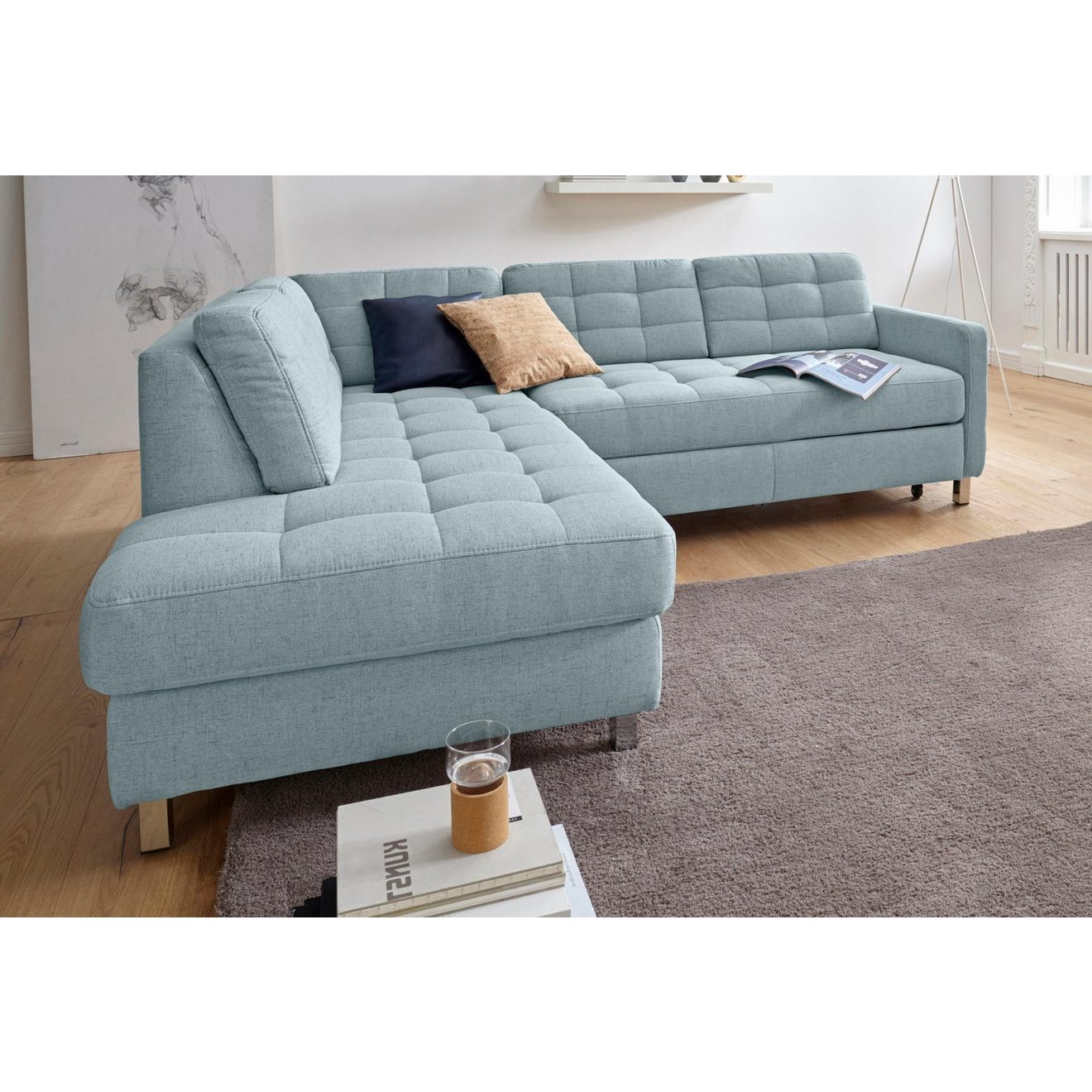 Sit&more Hoekbank Picasso L-vorm naar keuze met slaapfunctie en bedkist