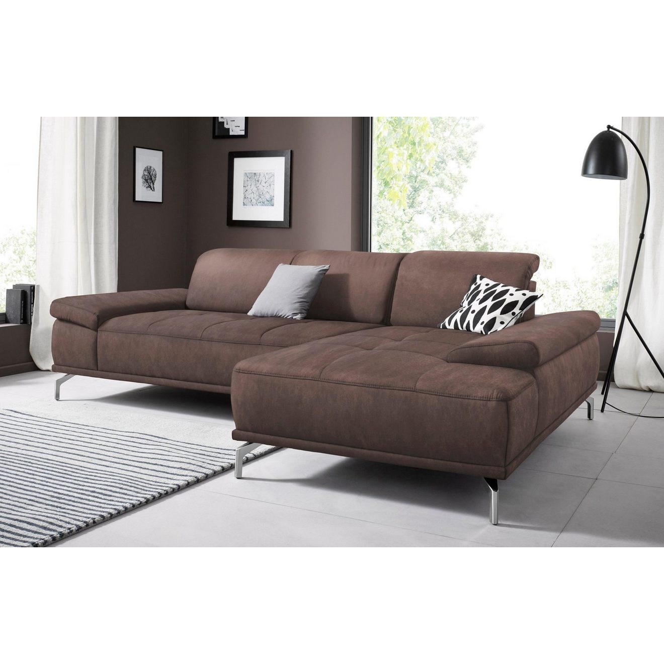 Places of Style Hoekbank Caluna Inclusief zitdiepteverstelling