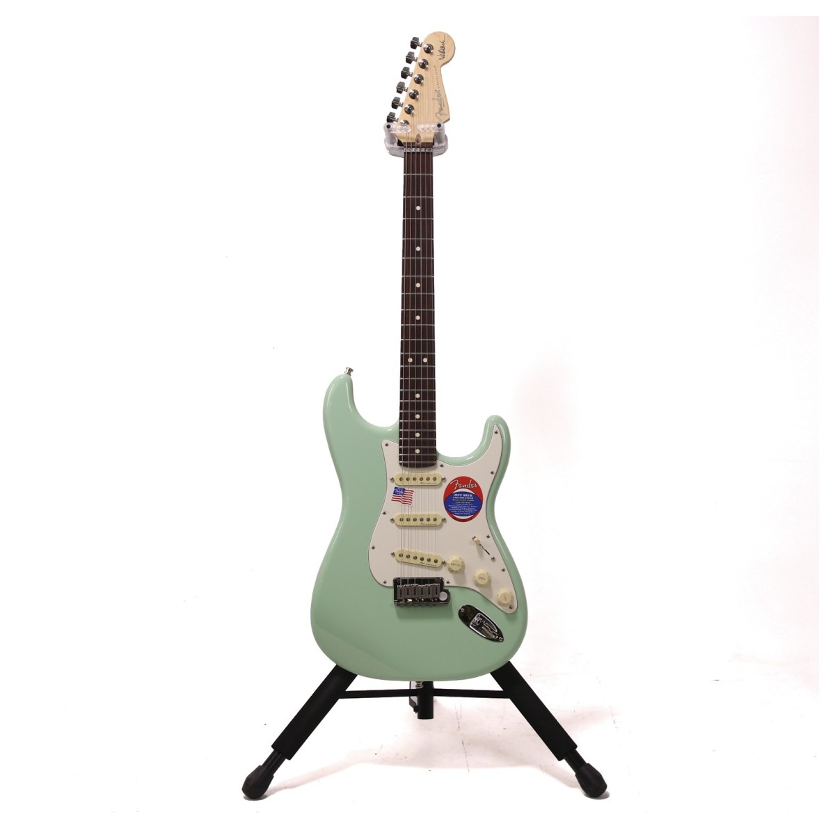 Fender Jeff Beck Stratocaster Electric Guitar Surf Green - Ex Demo