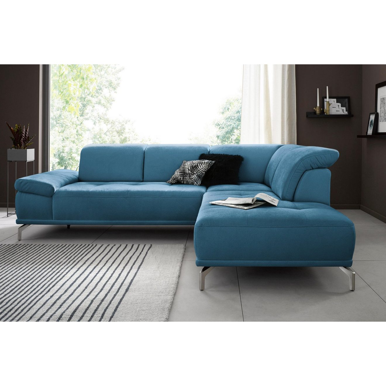Places of Style Hoekbank Caluna Inclusief zitdiepteverstelling