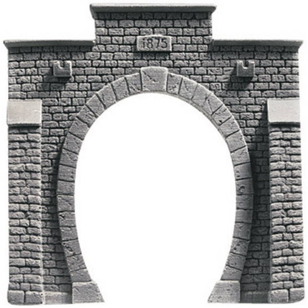 NOCH 58041 PROFI plus H0 Tunnelportaal 1-sporig Hardschuim model, Ongeverfd