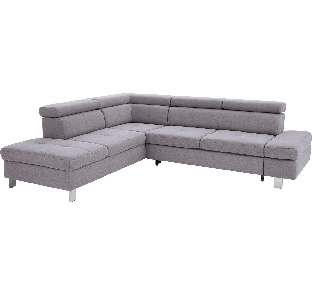 Exxpo - sofa fashion Hoekbank Fiji, L-vorm met verstelbare hoofdsteun resp. rugleuning, naar keuze met slaapfunctie