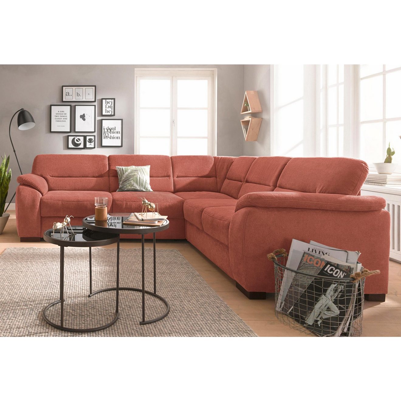 Sit&more Hoekbank Montego L-vorm naar keuze met slaapfunctie en lade