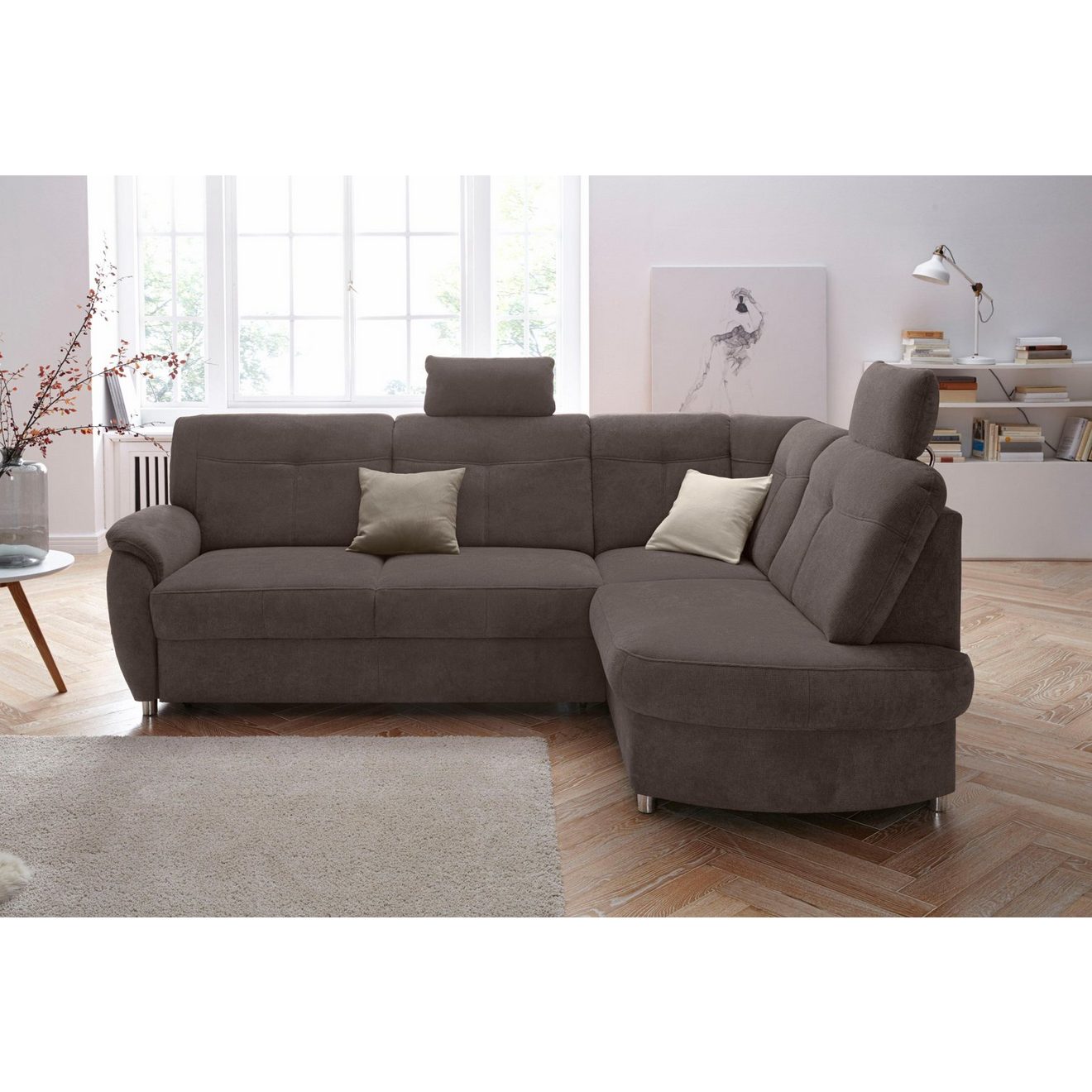 Sit&more Hoekbank Sonoma L-vorm naar keuze met slaapfunctie en bedkist