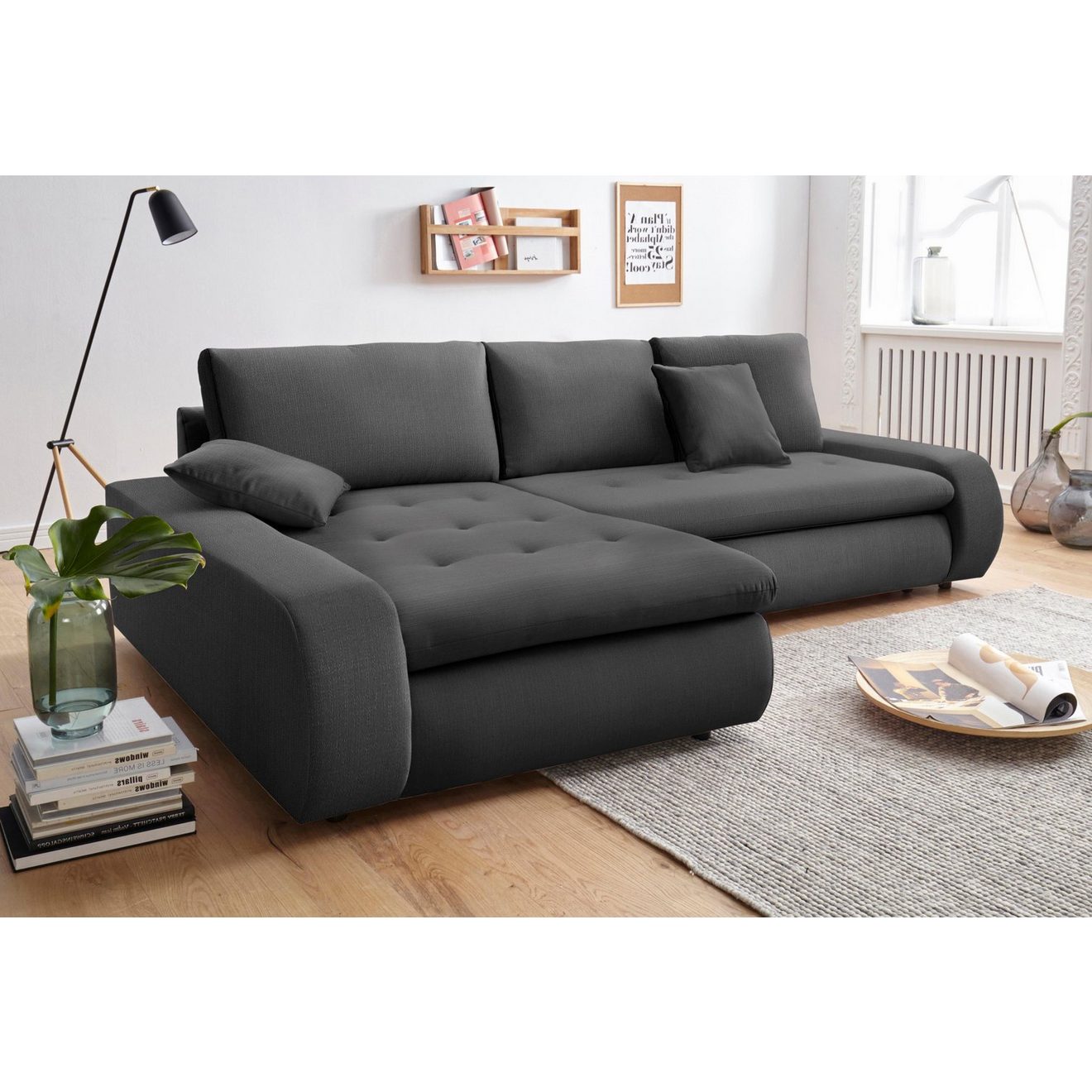 TRENDMANUFAKTUR Hoekbank Indie II, geweldige afwerking, comfortabel en aangenaam om op te zitten