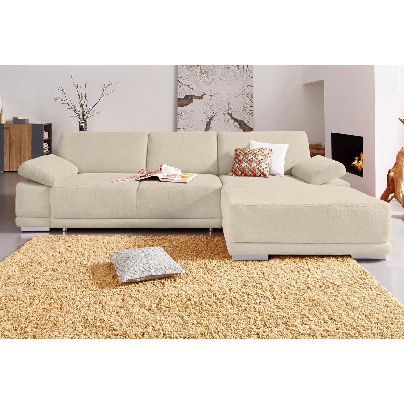 Sit&more Hoekbank Coria L-vorm met xl-récamier, naar keuze met slaapfunctie