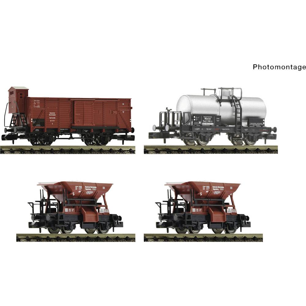 Fleischmann 6660120 N set van 4: Goederentrein van de DRG