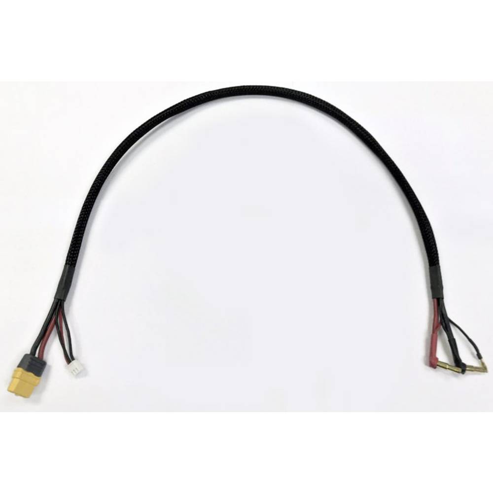 XCeed Laadkabel [2x XT60 - 2x Vergulde 4mm-contactstekker, Vergulde 5mm-contactstekker] 0.60 m Zeer flexibel XCD-107267