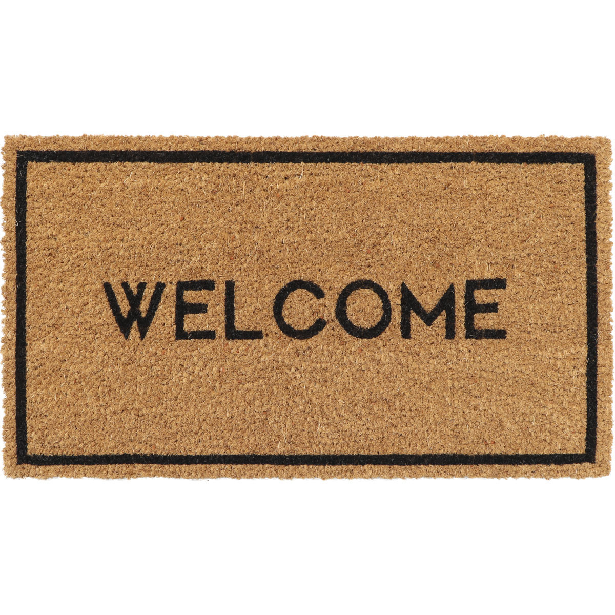 Luance Deurmat - anti slip - rechthoek - Welcome print - 60 x 33 cm - schoonloopmat -